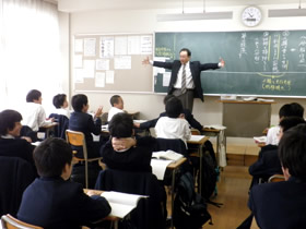 国語科の授業のようす
